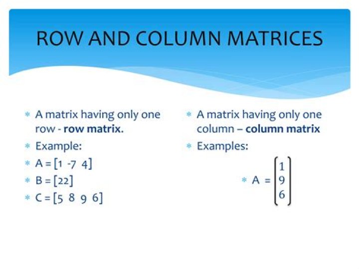 Are column operations legal in matrices also?