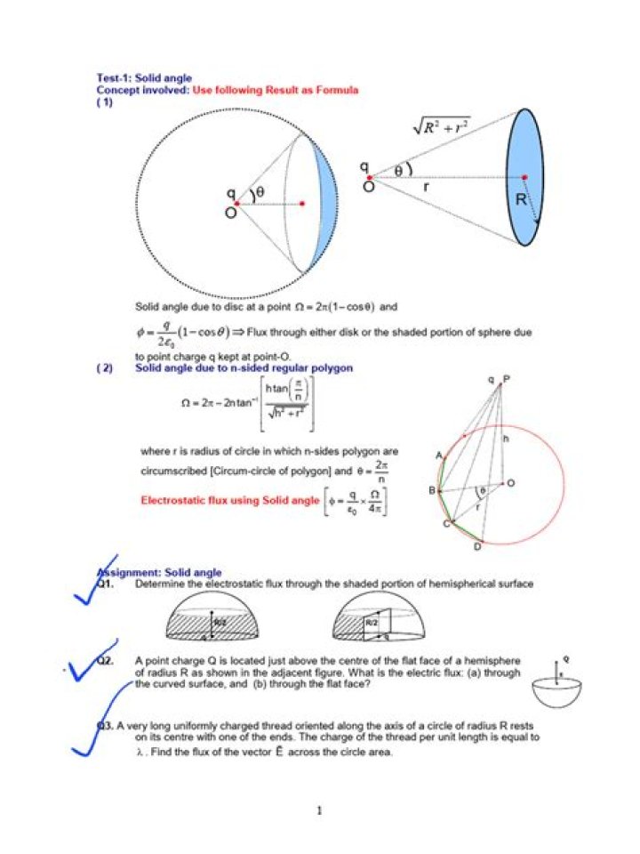 Calculating solid angles