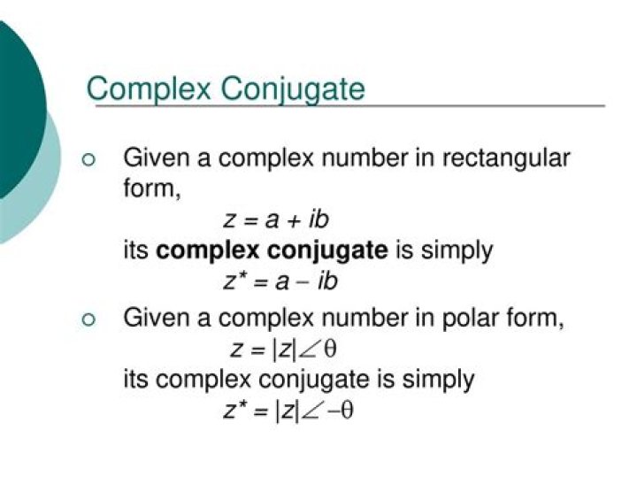 Conjugate of real number