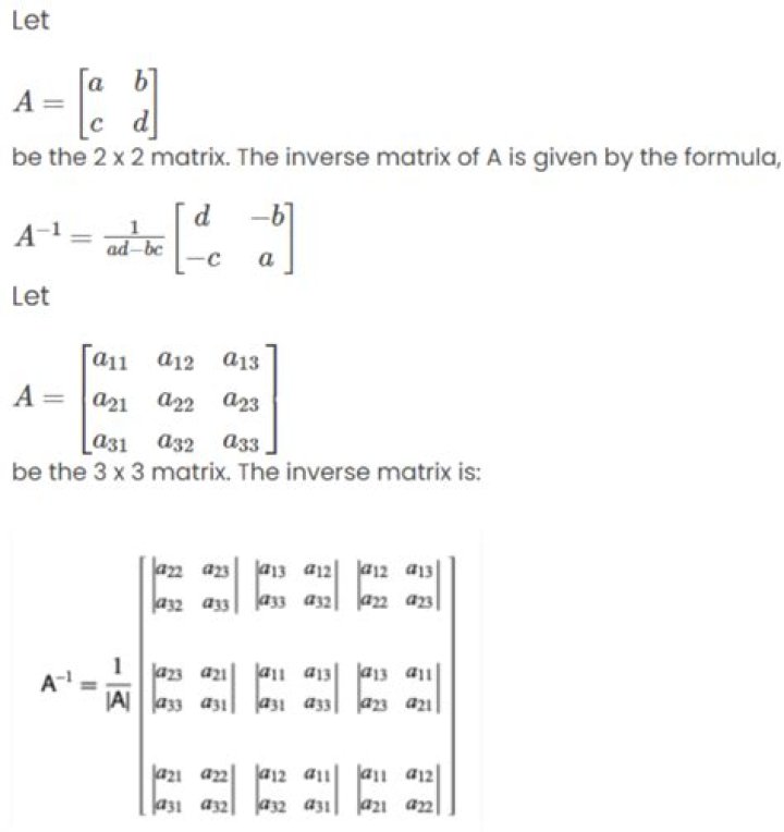 Determining the left inverse of a non-square matrix