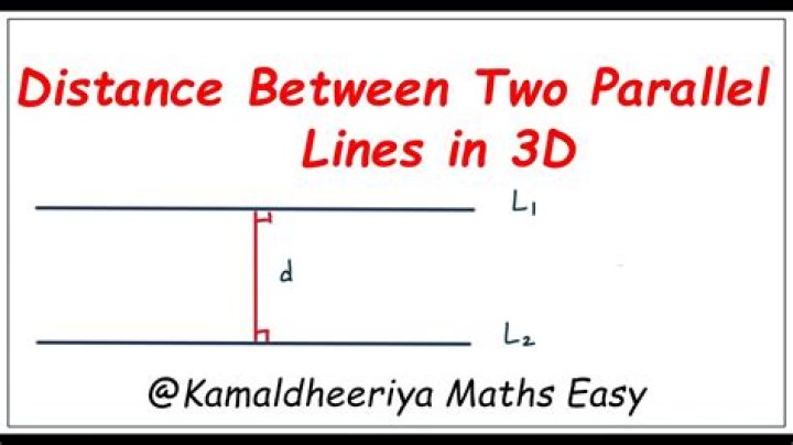 Find 3D distance between two parallel lines in simple way