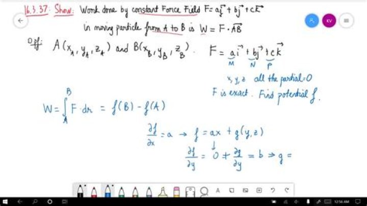 Find the work done by a force field