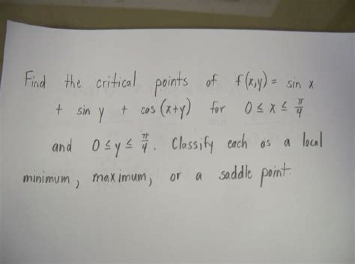 Finding critical points of f(x,y)