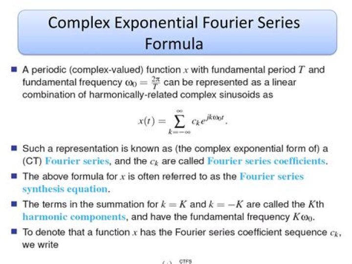 Fourier transform of a complex exponential