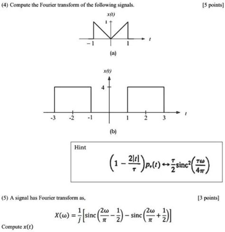 Fourier transform of $\text{sinc}^3 {\pi t}$