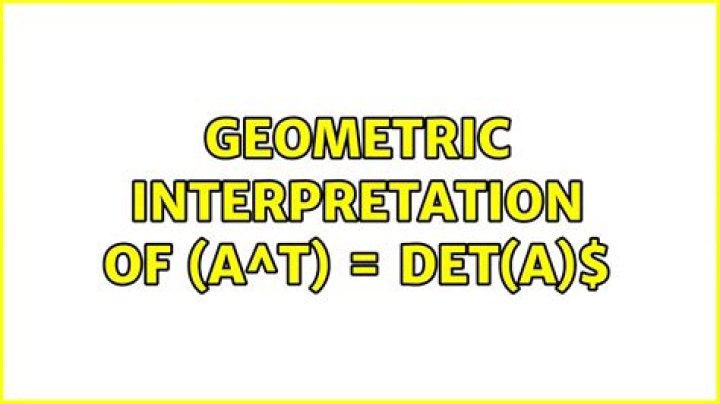 Geometric interpretation of $\det(A^T) = \det(A)$