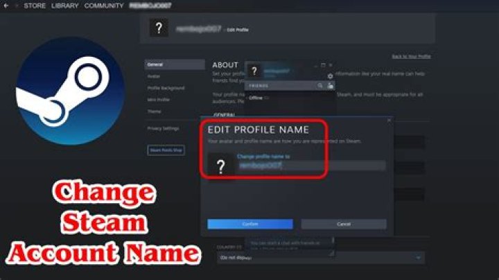 How do I change my Steam username?