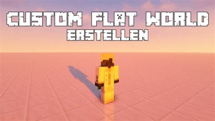 How do I create a custom flat world?
