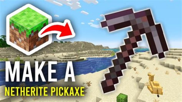 How do I get a pickaxe in Minecraft PE?