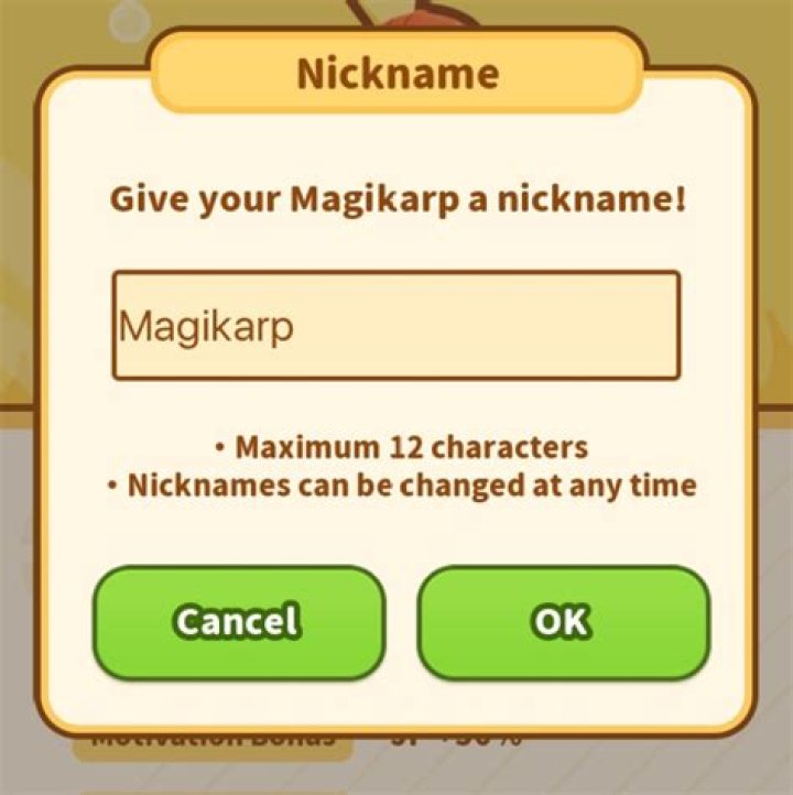 How do I rename my Magikarp?