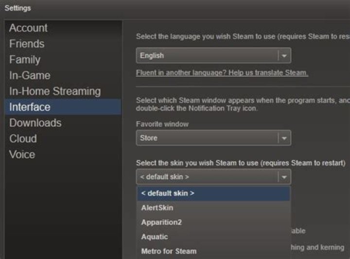 How do you install skins on Steam?