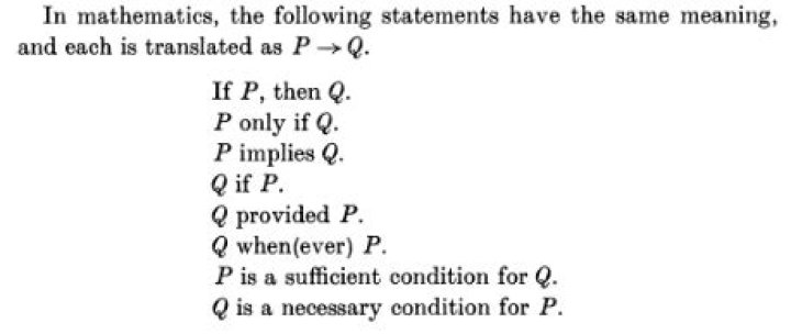 How does "If $P$ then $Q$" have the same meaning as "$Q$ only if $P$ "?