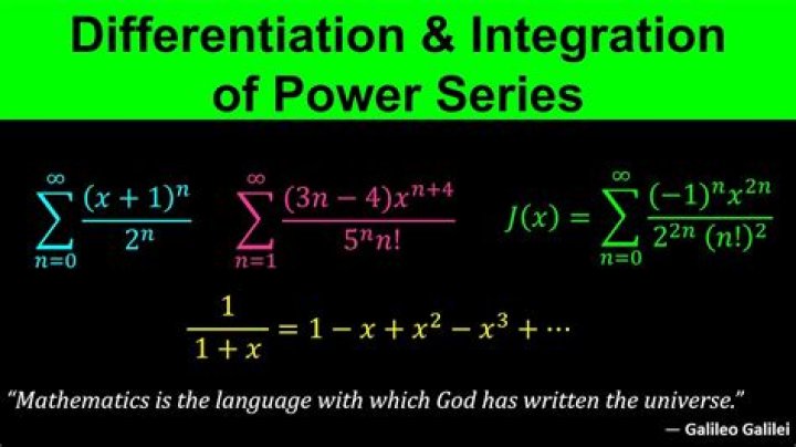 How to differentiate a power series?