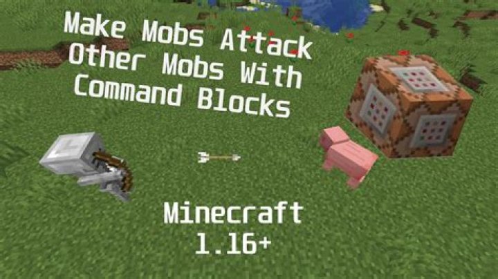 How to make mobs attack each other in Minecraft