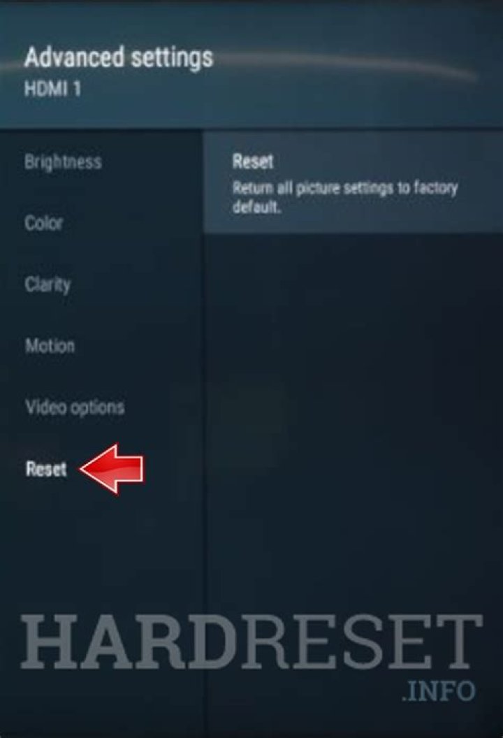 How to reset video settings?