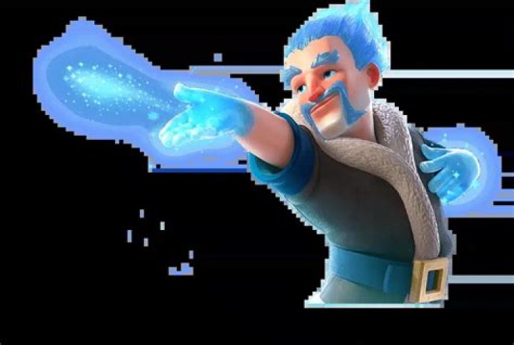Ice wizard attacking defending clan castle troops