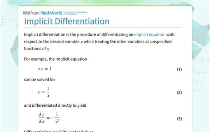 Implicit Differentiation Misunderstanding.