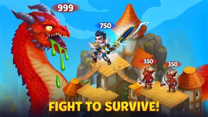 Is the tower game shown in the 'Hero Wars' ad a real game?