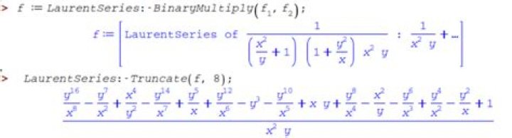 Laurent Series problems