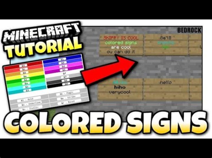 minecraft colored signs (§,{Color:"blue"})