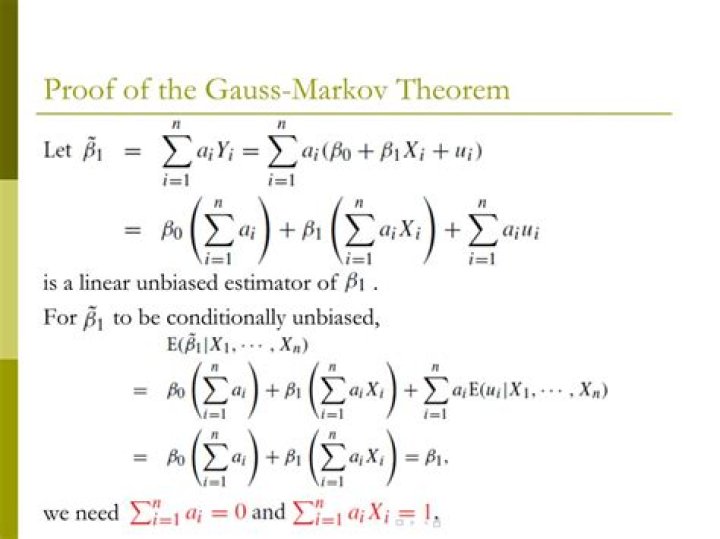 Proof of Gauss-Markov theorem