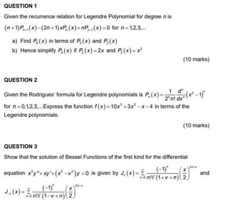 Prove Bonnet's recursion formula for Legendre polynomials