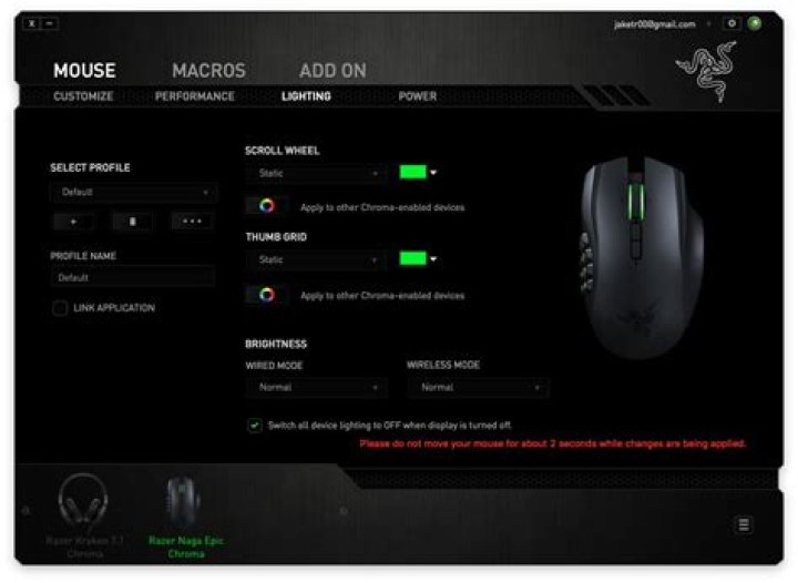 Razer Kraken 7.1 Chroma - Lighting Profiles per Game on Mac OS X