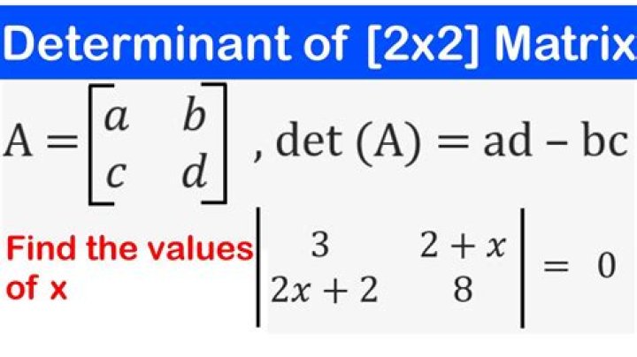Show that the characteristics equation for a $2\times 2$ matrix is $\lambda^2 - \mathrm{tr}(A)\lambda + \det(A)=0$