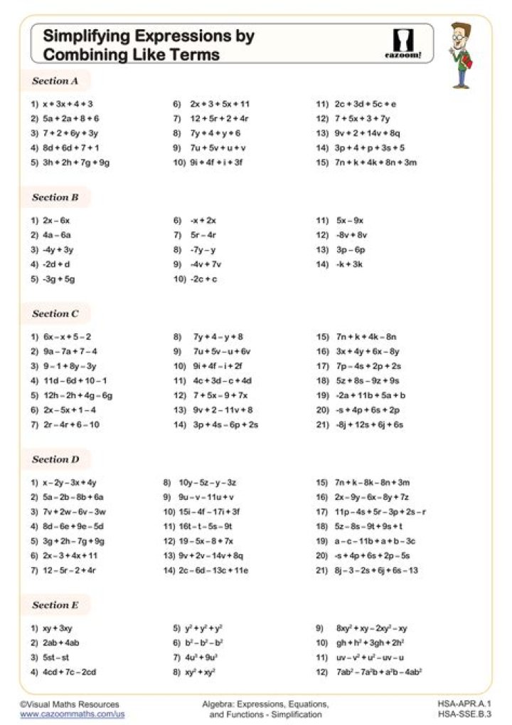 Simplifying Expression of Combinations