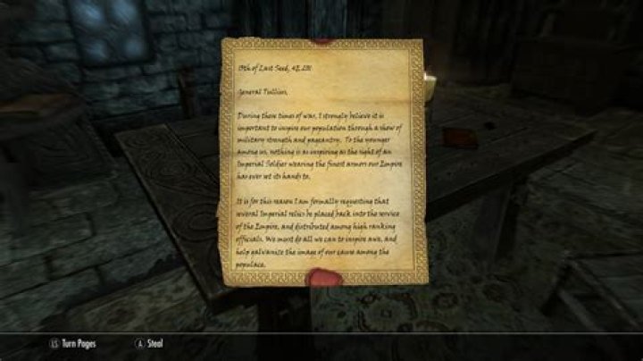Skyrim letter bug