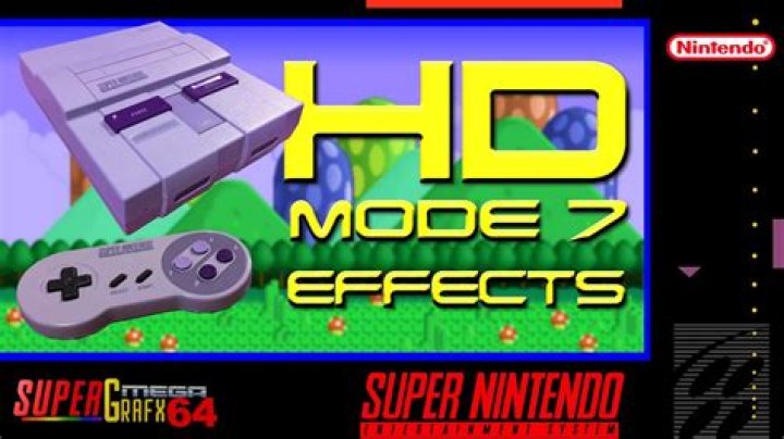 SNES Mode 7 - What are Mode 1 through 6?