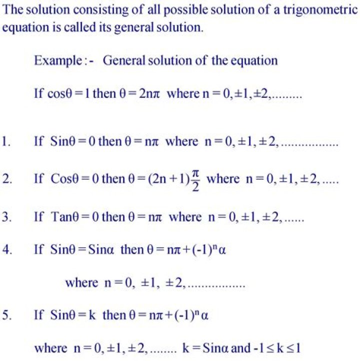 Solving trigonometric equations without a calculator or tables