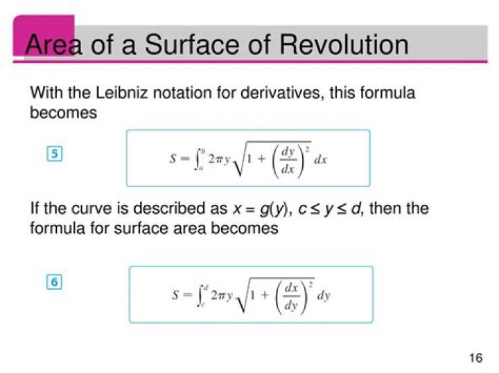 Surface area of revolution formula for $x$ as a function of $y$ about the $x$ axis