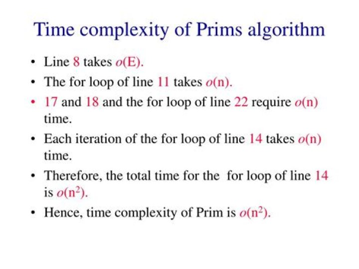 Time Complexity of Prims Algorithm?