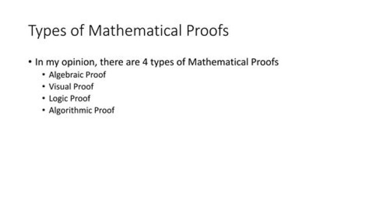 Types of Logic/ proofs