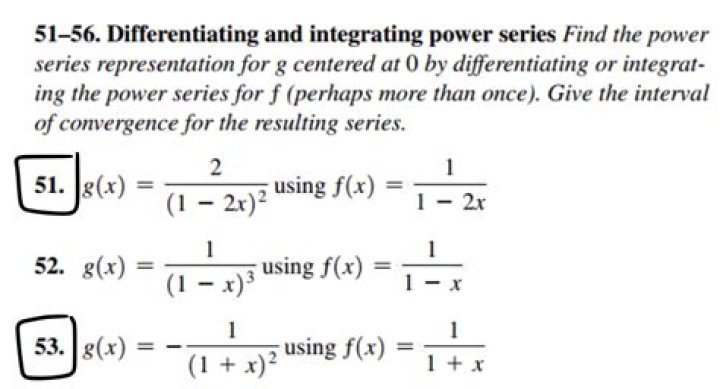 Understanding and Integrating/Differentiating Power Series