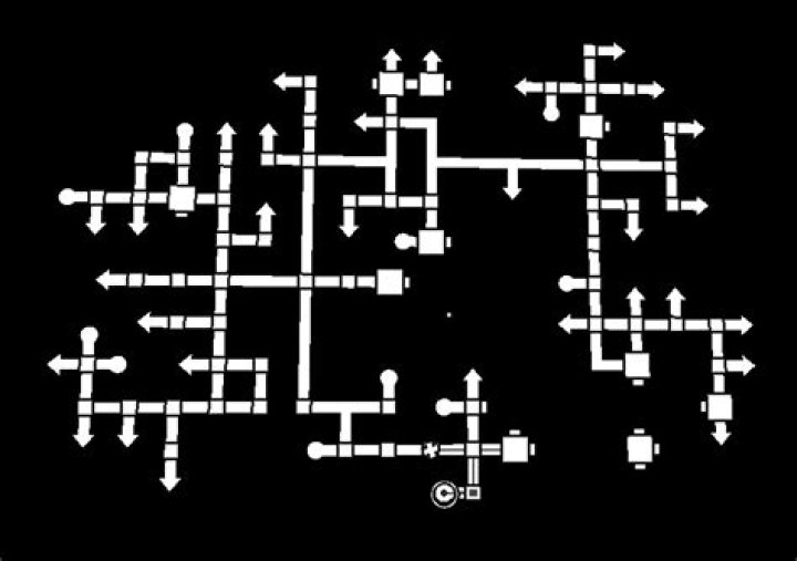 What do the symbols in the map mean in Antichamber?