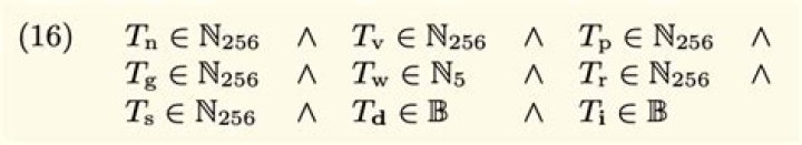 What does the $\wedge$-symbol mean in academic papers?