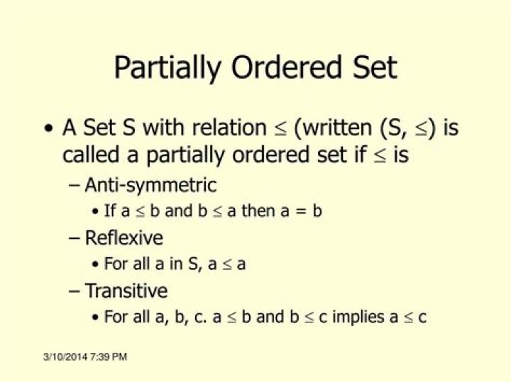 What needs to be proved to show a partially ordered set is a lattice?