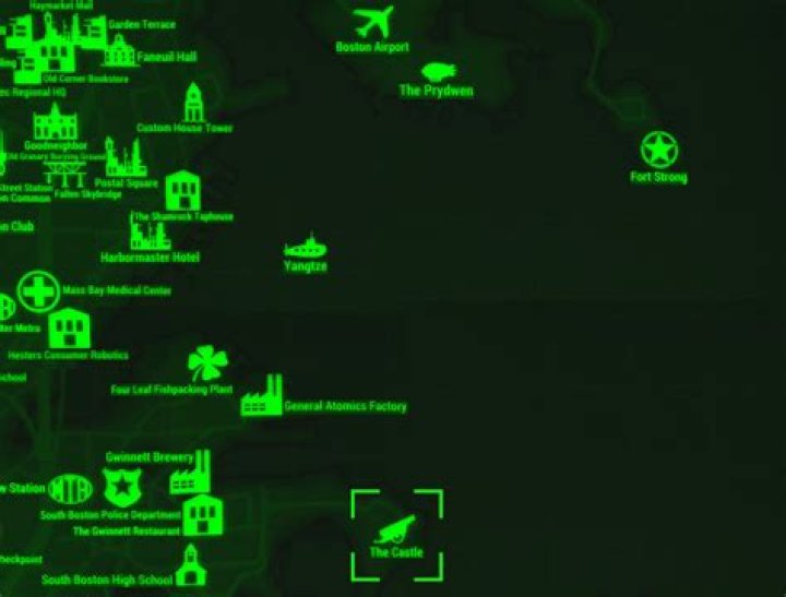 Where is the castle located in Fallout 4?