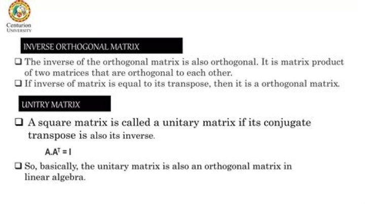 Why is inverse of orthogonal matrix is its transpose?