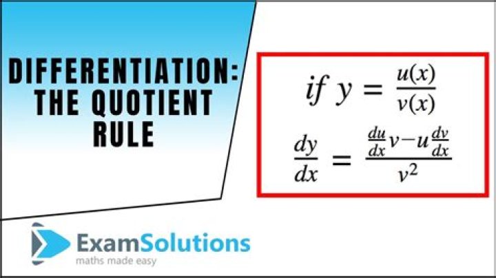 Why is the quotient rule in differentiation necessary?